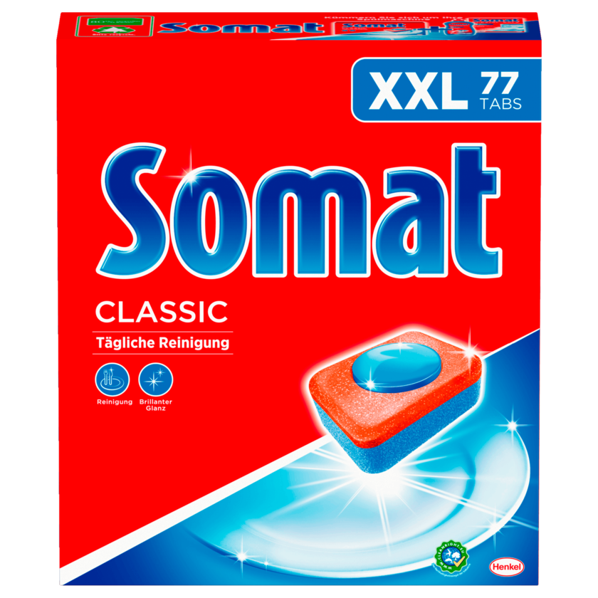 Somat Classic Spülmaschinentabs XXL 1,35kg, 77 Tabs